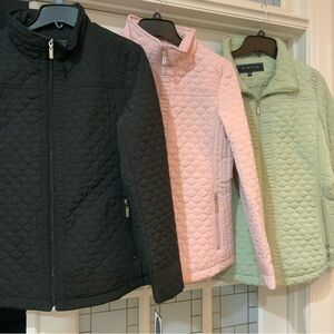 Giacca Black, Pink, or Green Quilted Jackets Size Small Medium Large Available
